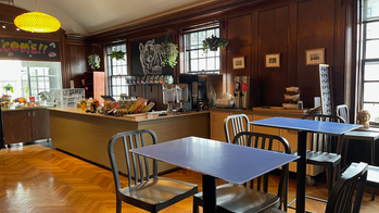 an interior view of the Watermark Cafe