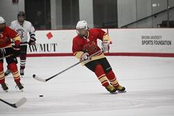 risd hockey player on the ice