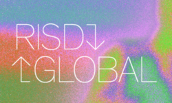 risd global in white font over a brightly colored gradient