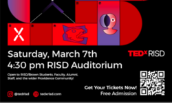 TEDxRISD logo with event date and time