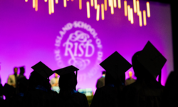 graduation photo of people's caps