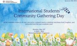 flyer with meadow graphics