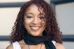 person smiling