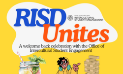 RISD Unites on yellow background