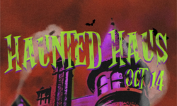 carr haus in halloween colors