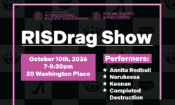flyer for RISDrag show