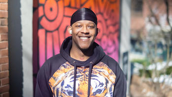 photo of a man smiling outside