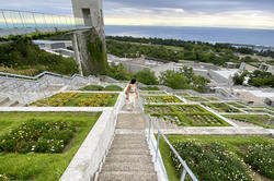 RISD Global student walks the Japanese Gardens
